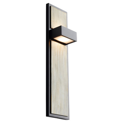 Oxygen Lighting Guapo 2700K Sconce, Black/Oak