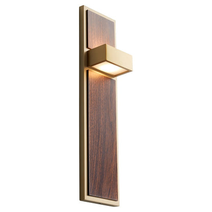 Oxygen Lighting Guapo 2700K Sconce, Aged Brass