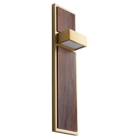 Oxygen Lighting Guapo 4000K Sconce, Aged Brass - 3-401-4040