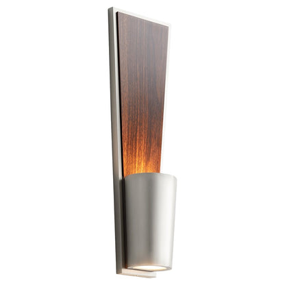 Oxygen Lighting Favero 3500K Sconce, Satin Nickel