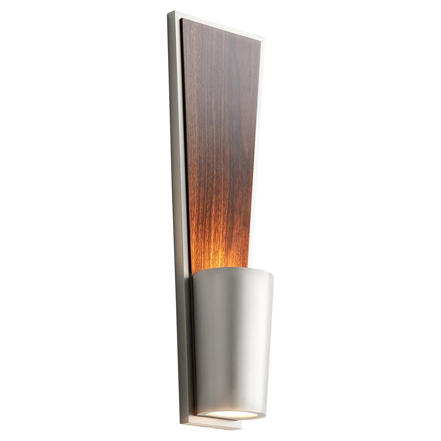 Oxygen Lighting Favero 4000K Sconce, Satin Nickel