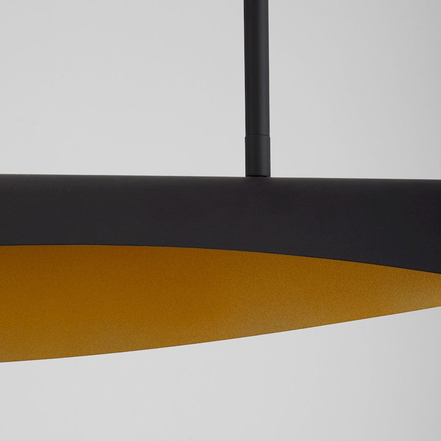 1 Light Chandelier, Black