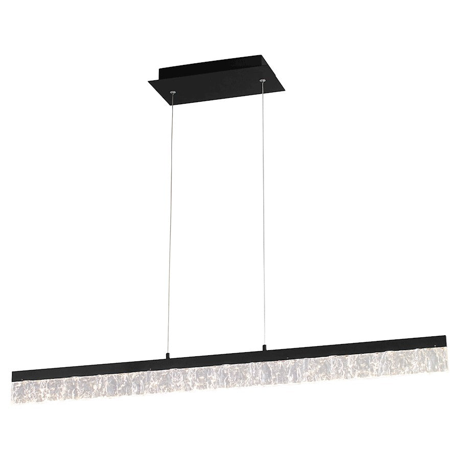 1 Light 40" Pendant, Black