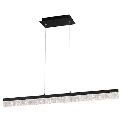 1 Light 40" Pendant, Black