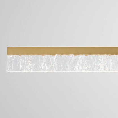 1 Light 40" Pendant, Aged Brass