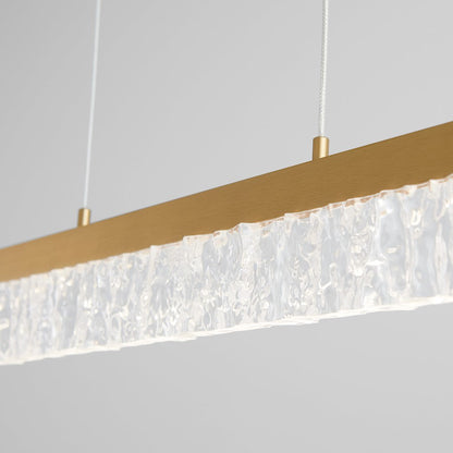 1 Light 40" Pendant, Aged Brass