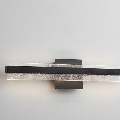 1 Light 24" Bathroom Vanity Light, Black