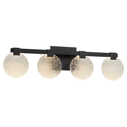 4 Light Bathroom Vanity Light, Black