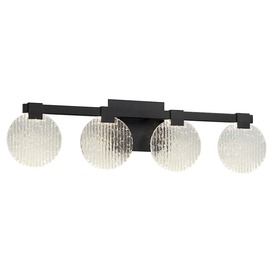 4 Light Bathroom Vanity Light, Black