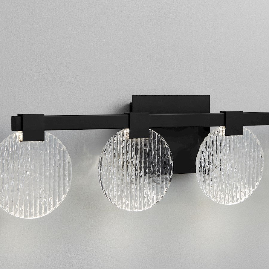 4 Light Bathroom Vanity Light, Black