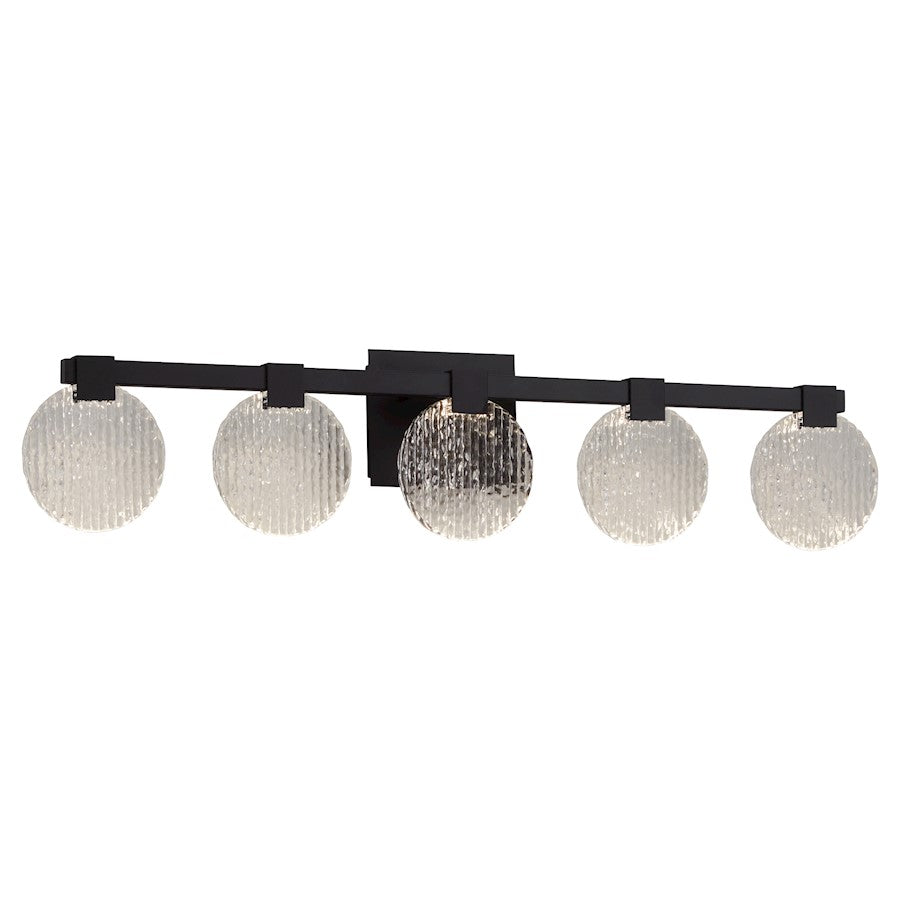 5 Light Bathroom Vanity Light, Black