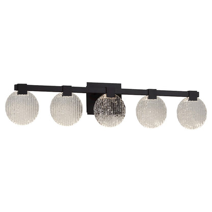 5 Light Bathroom Vanity Light, Black