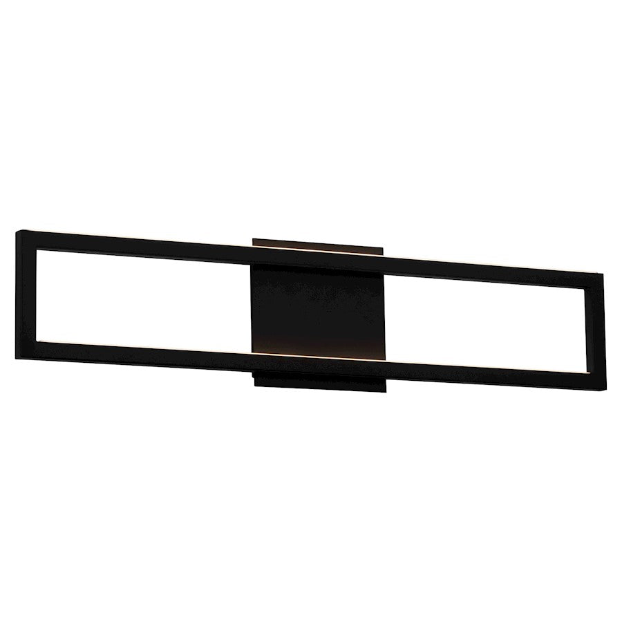 1 Light 25" Bathroom Vanity Light, Black