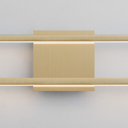 1 Light 25" Bathroom Vanity Light, Aged Brass