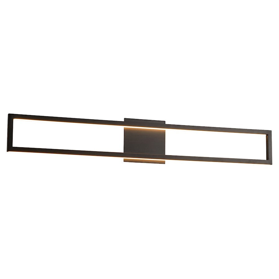 1 Light 36" Bathroom Vanity Light, Black