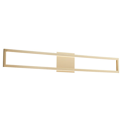 1 Light 36" Bathroom Vanity Light, Aged Brass