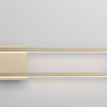 1 Light 36" Bathroom Vanity Light, Aged Brass