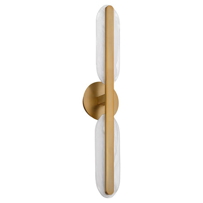 Oxygen Lighting Avian 2Lt 5Cct Vanity, Brushed Brass - 3-5146-56