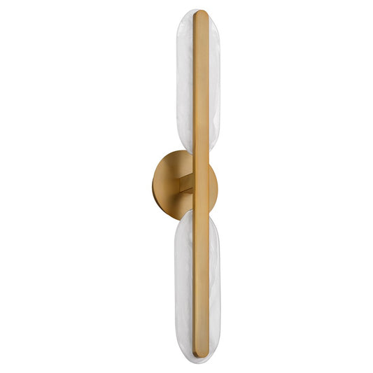 Oxygen Lighting Avian 2Lt 5Cct Vanity, Brushed Brass - 3-5146-56