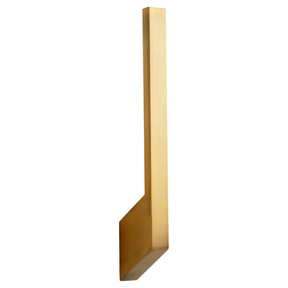 Oxygen Lighting Mirage 2700K 120V Sconce, Aged Brass
