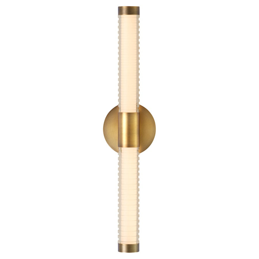 Oxygen Lighting Vaden 22" 5Cct Sconce, Brushed Brass