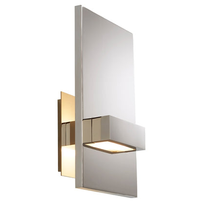 Oxygen Lighting Vela 4000K 120V Sconce, Polished Nickel