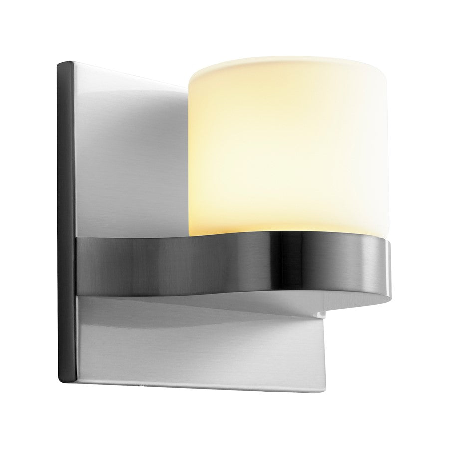 Oxygen Lighting Olio 3500K 1Lt 120V Sconce, Satin Nickel