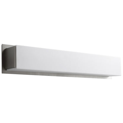 2 Light Bathroom Vanity Light, 9W, Satin Nickel