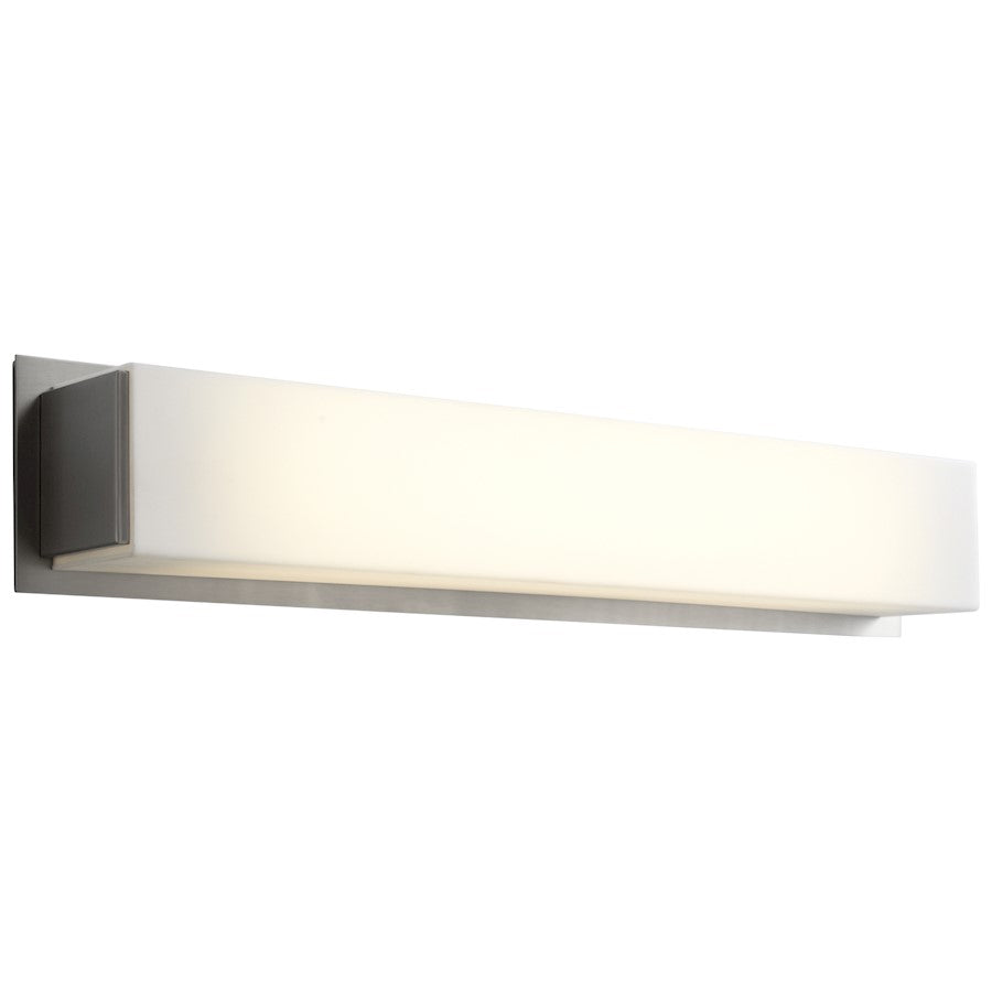 2 Light Bathroom Vanity Light, 9W, Satin Nickel