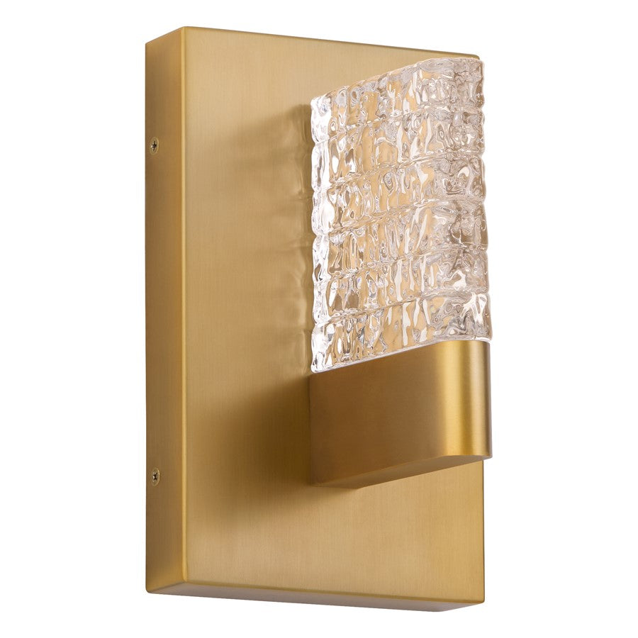 Oxygen Lighting Gamma 1Lt 5Cct Wall Mount, Brushed Brass - 3-550-56