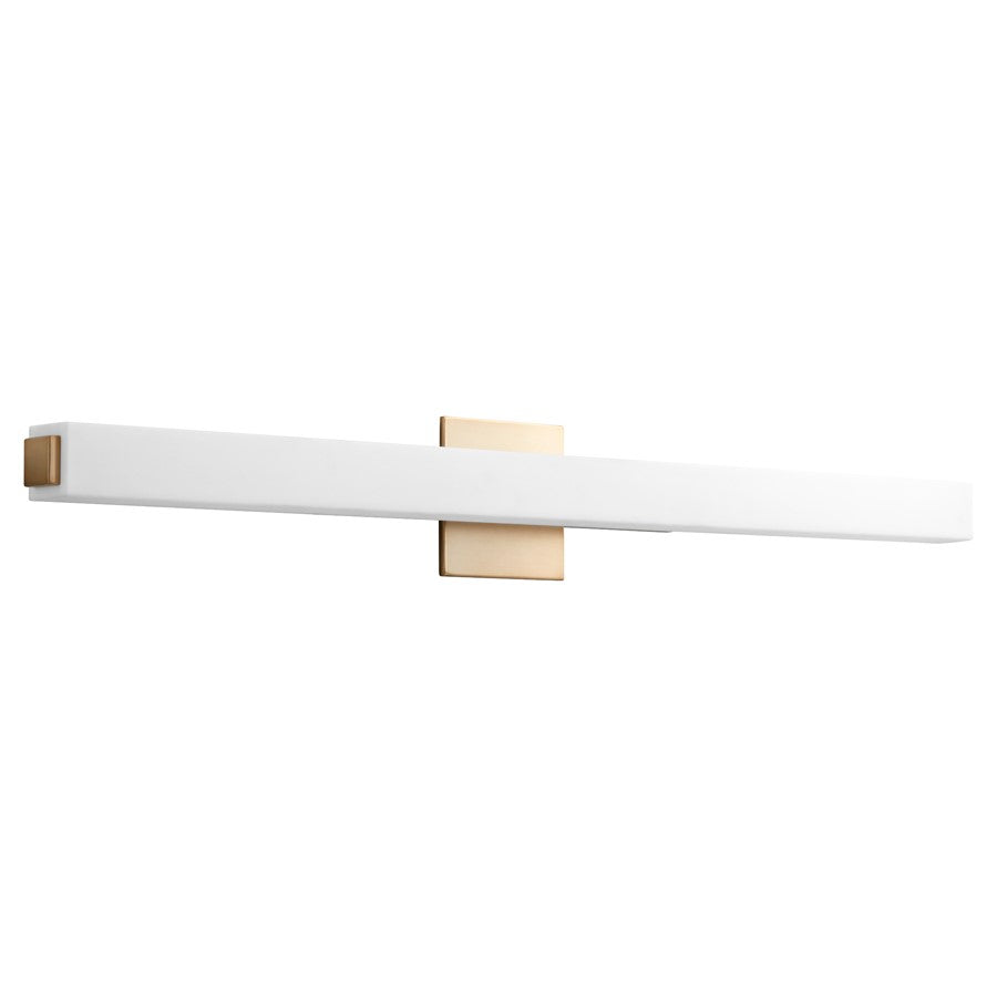 Oxygen Lighting Adelphi 36" 4000K Vanity, Aged Brass - 3-555-4040