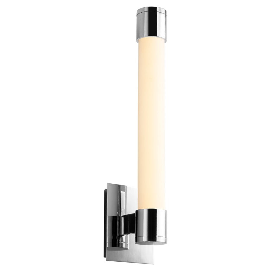 Oxygen Lighting Zenith 2700K LED Sconce, Polished Chrome