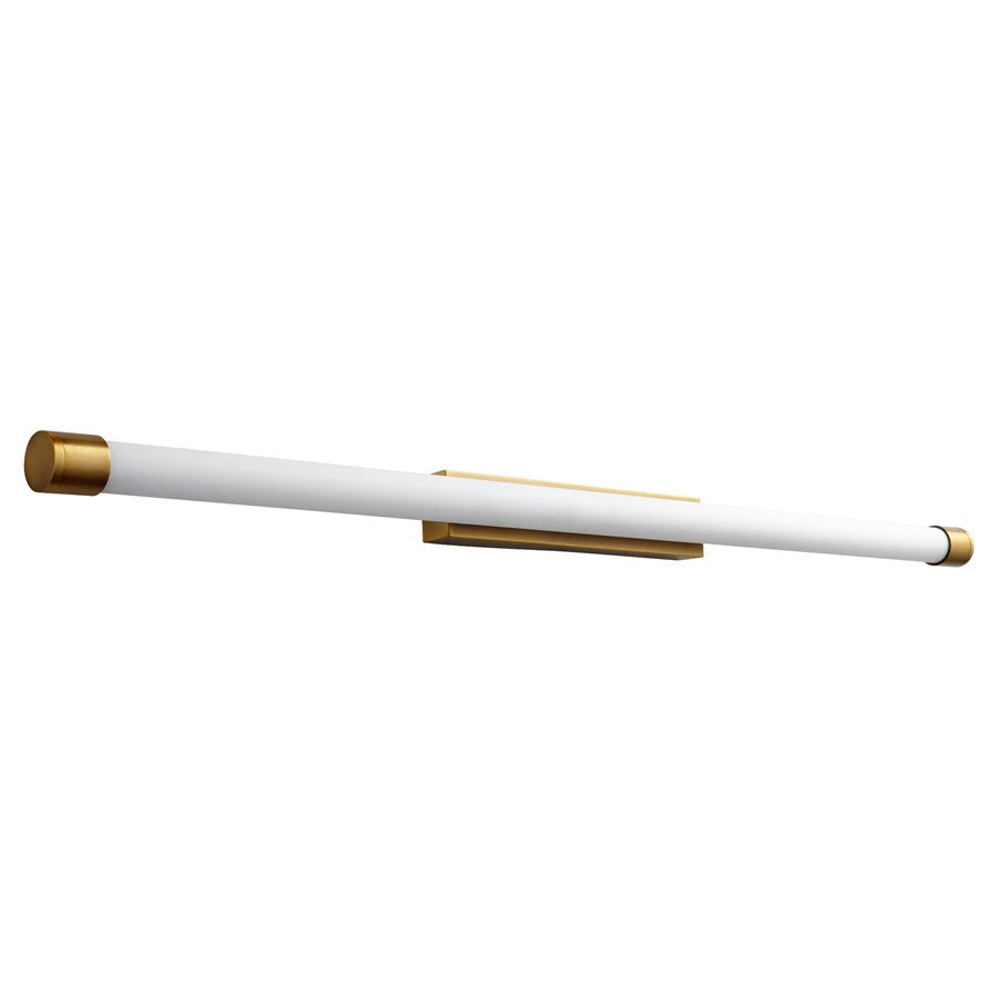 Oxygen Lighting Zenith 4000K 48" 120V Dim Vanity, Aged Brass - 3-559-4040