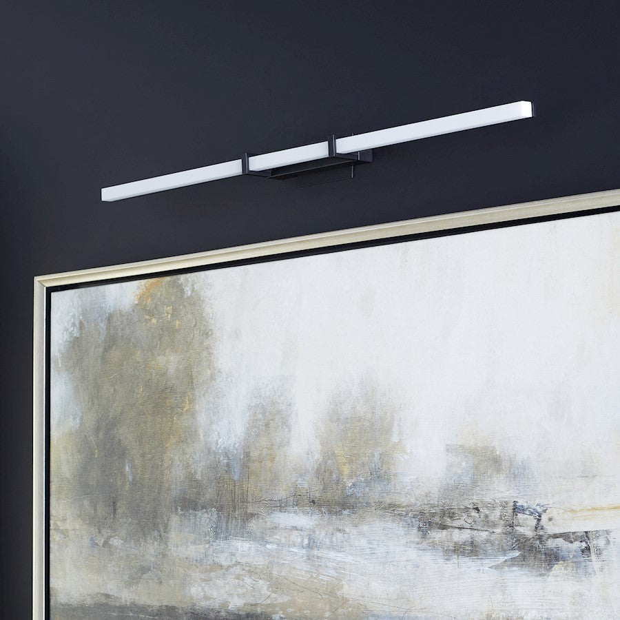 1 Light 36" Bathroom Vanity Light, Black