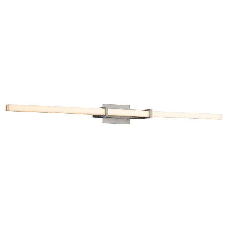 1 Light 36" Bathroom Vanity Light, Satin Nickel