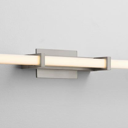 1 Light 36" Bathroom Vanity Light, Satin Nickel