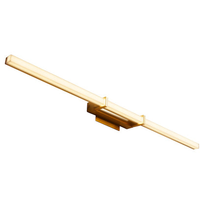1 Light 36" Bathroom Vanity Light, Aged Brass