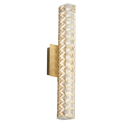 1 Light 20" Bathroom Vanity Light, Aged Brass