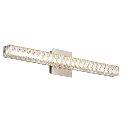 2 Light 30" Bathroom Vanity Light, Satin Nickel