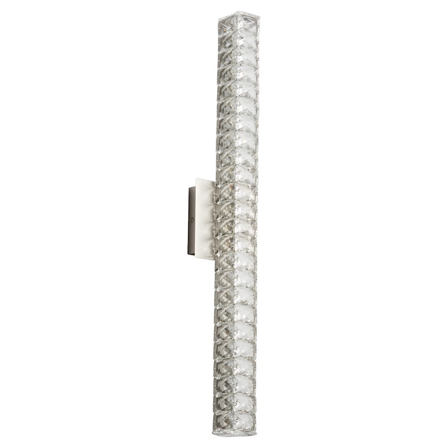 2 Light 30" Bathroom Vanity Light, Satin Nickel