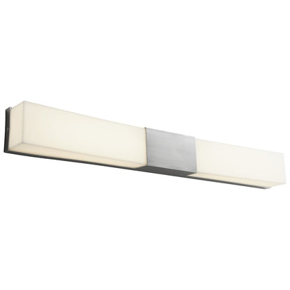 2 Light Bathroom Vanity Light, Satin Nickel