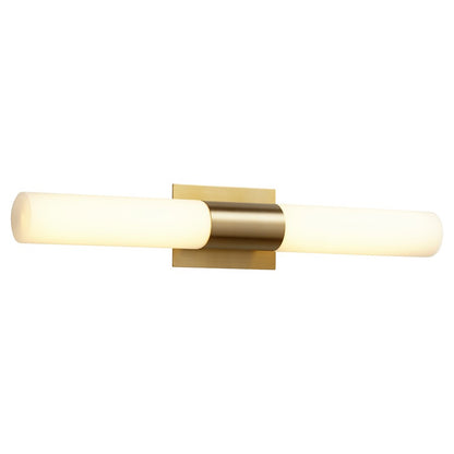 Oxygen Lighting Magneta 4000K 120V Glass Vanity, Aged Brass