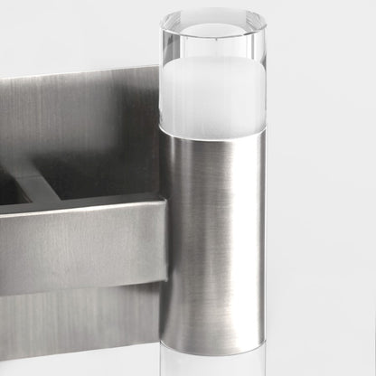 6 Light LED Bathroom Vanity Light, Satin Nickel