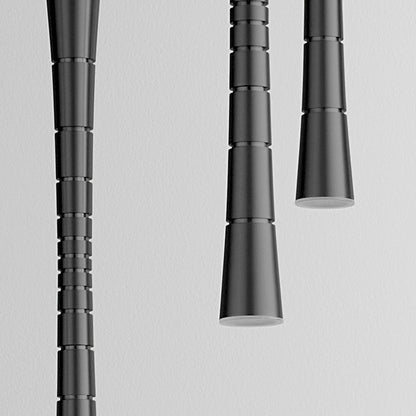 5 Light Pendant, Black