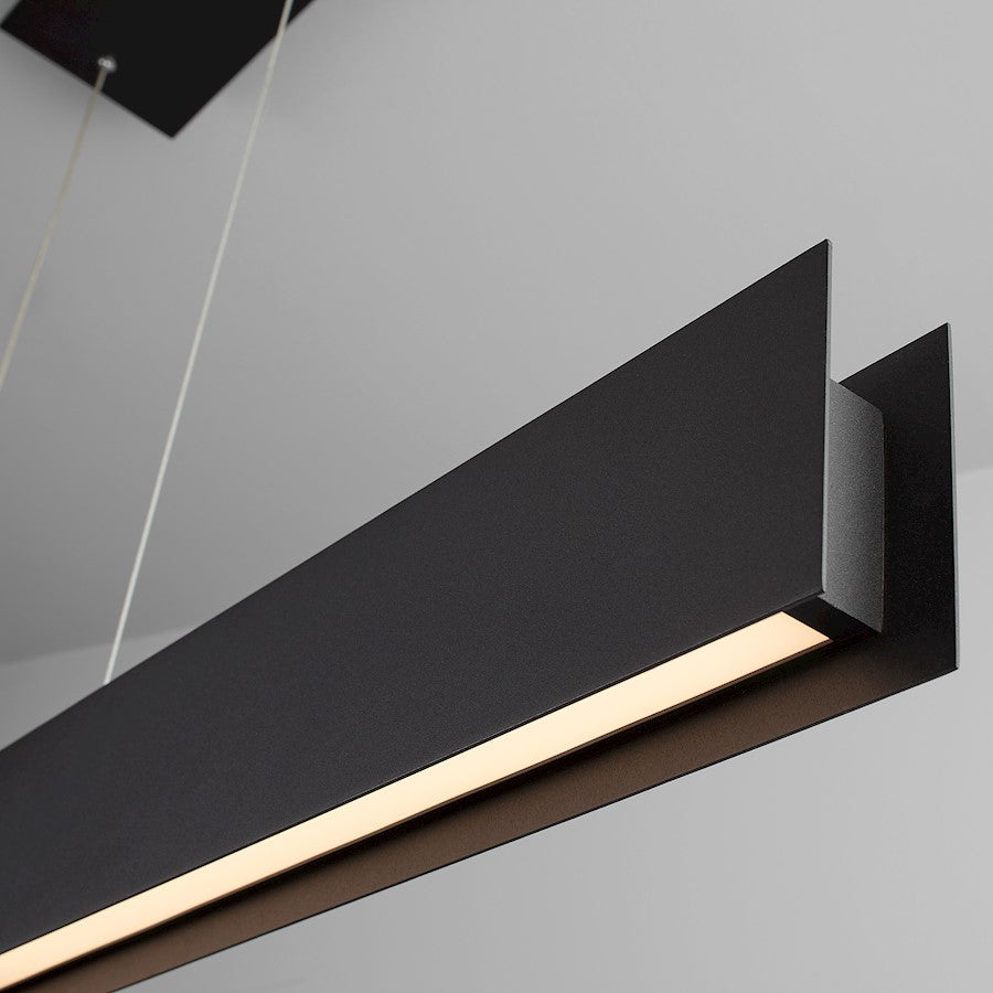 1 Light 46" LED Pendant, Black