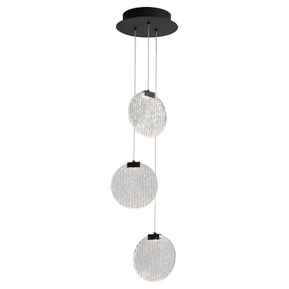 3 Light Pendant, Black