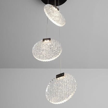 3 Light Pendant, Black