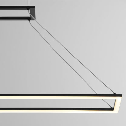 1 Light 35" Pendant, Black