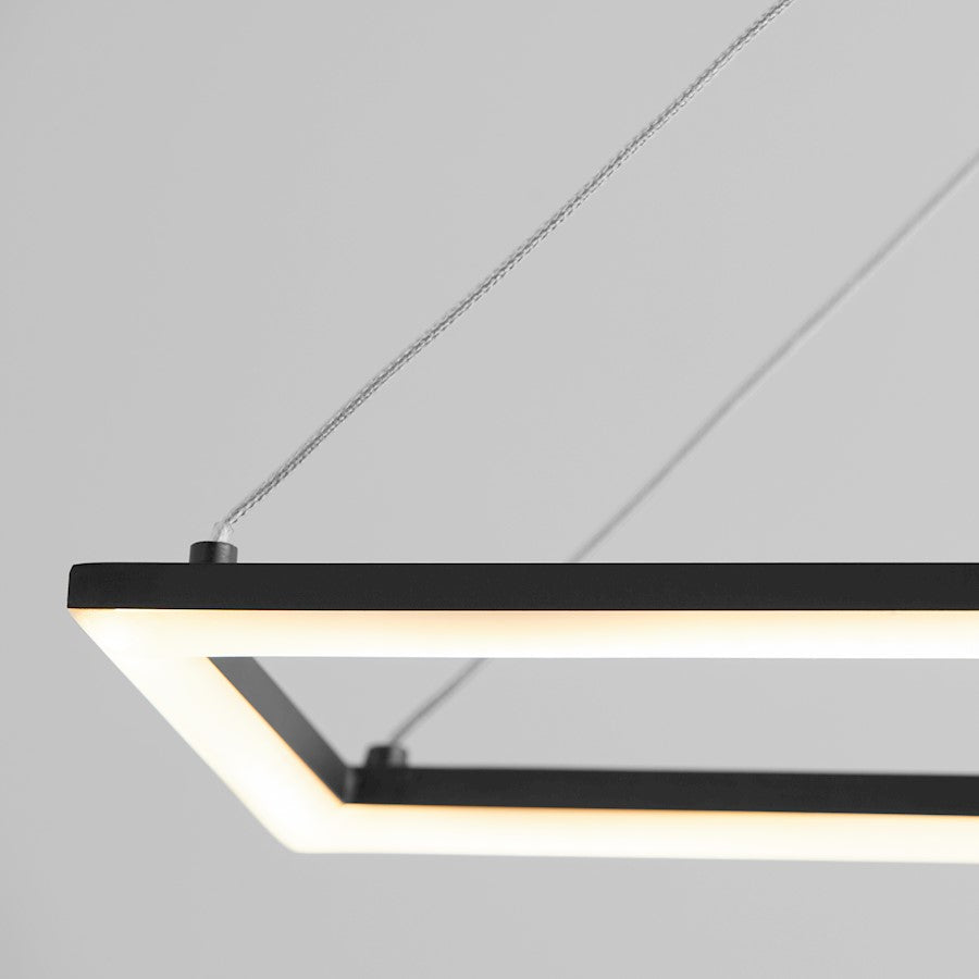 1 Light 35" Pendant, Black