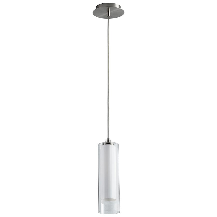 1 Light Pendant, Satin Nickel